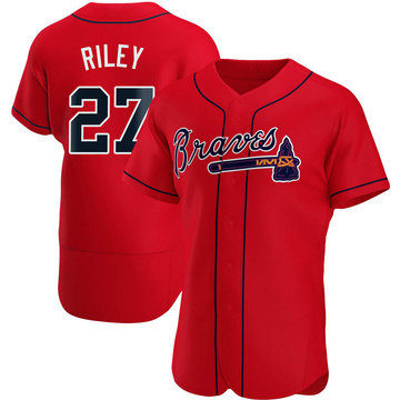 Austin Riley Men's Authentic Atlanta Braves Red Alternate Jersey