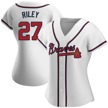 Austin Riley Women's Authentic Atlanta Braves White Home Jersey