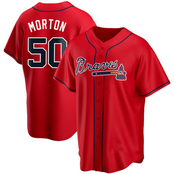 Charlie Morton Men's Replica Atlanta Braves Red Alternate Jersey