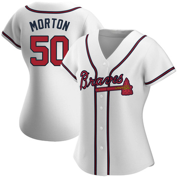 Charlie Morton Women's Replica Atlanta Braves White Home Jersey
