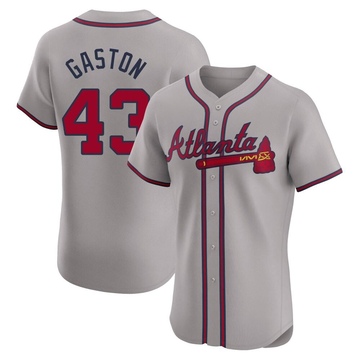 Cito Gaston Men's Elite Atlanta Braves Gray Road Jersey
