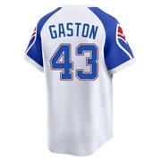 Cito Gaston Youth Limited Atlanta Braves White Throwback Cooperstown Collection Jersey
