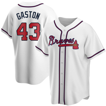 Cito Gaston Youth Replica Atlanta Braves White Home Jersey