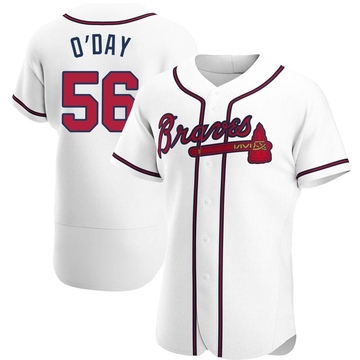 Darren O'Day Men's Authentic Atlanta Braves White Home Jersey