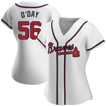 Darren O'Day Women's Authentic Atlanta Braves White Home Jersey