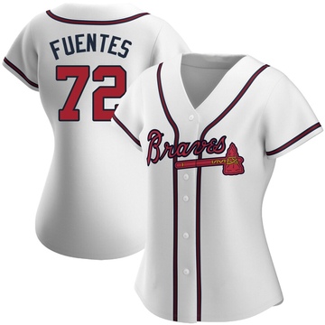 Didier Fuentes Women's Replica Atlanta Braves White Home Jersey