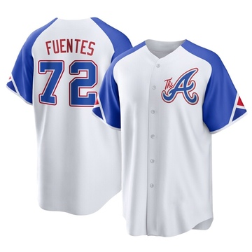 Didier Fuentes Youth Replica Atlanta Braves White 2023 City Connect Jersey