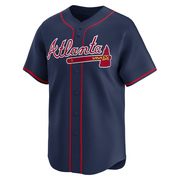 Jeff Burroughs Men's Limited Atlanta Braves Navy Alternate Jersey