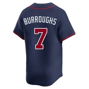 Jeff Burroughs Men's Limited Atlanta Braves Navy Alternate Jersey