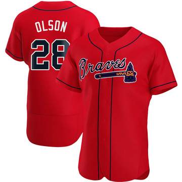 Matt Olson Men's Authentic Atlanta Braves Red Alternate Jersey