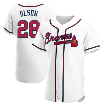 Matt Olson Men's Authentic Atlanta Braves White Home Jersey
