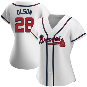 Matt Olson Women's Authentic Atlanta Braves White Home Jersey