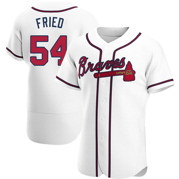 Max Fried Men's Authentic Atlanta Braves White Home Jersey