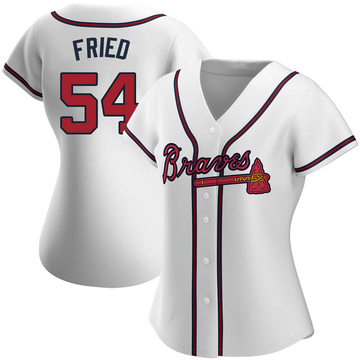 Max Fried Women's Authentic Atlanta Braves White Home Jersey