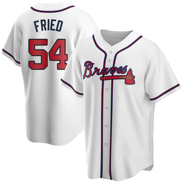Max Fried Youth Replica Atlanta Braves White Home Jersey