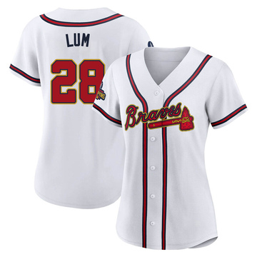 Mike Lum Women's Authentic Atlanta Braves Gold White 2022 Program Jersey