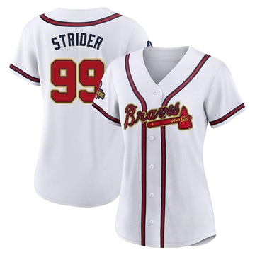 Spencer Strider Youth Atlanta Braves Alternate Jersey - Black Golden Replica