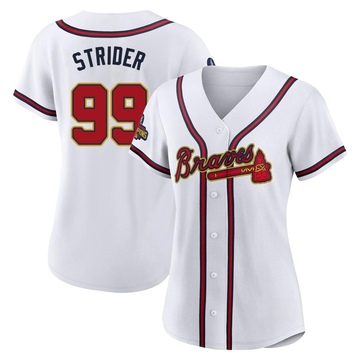 Spencer Strider Youth Atlanta Braves Alternate Jersey - Red Replica